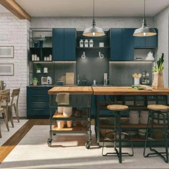 modular kitchen design and colour